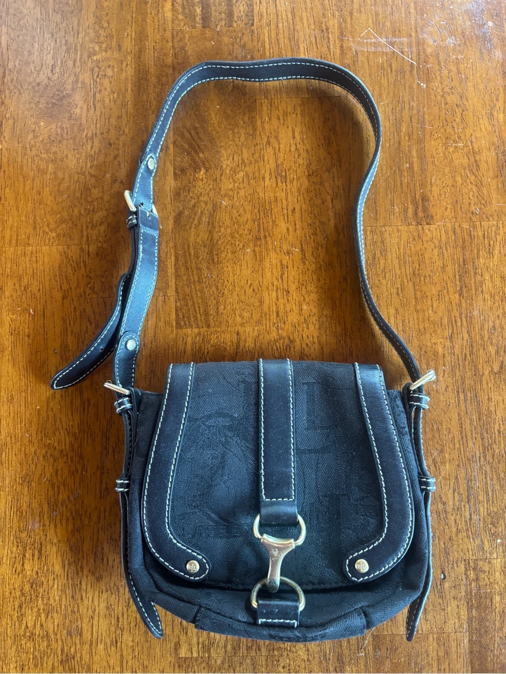 Lauren Ralph Lauren Black Crossbody Bag